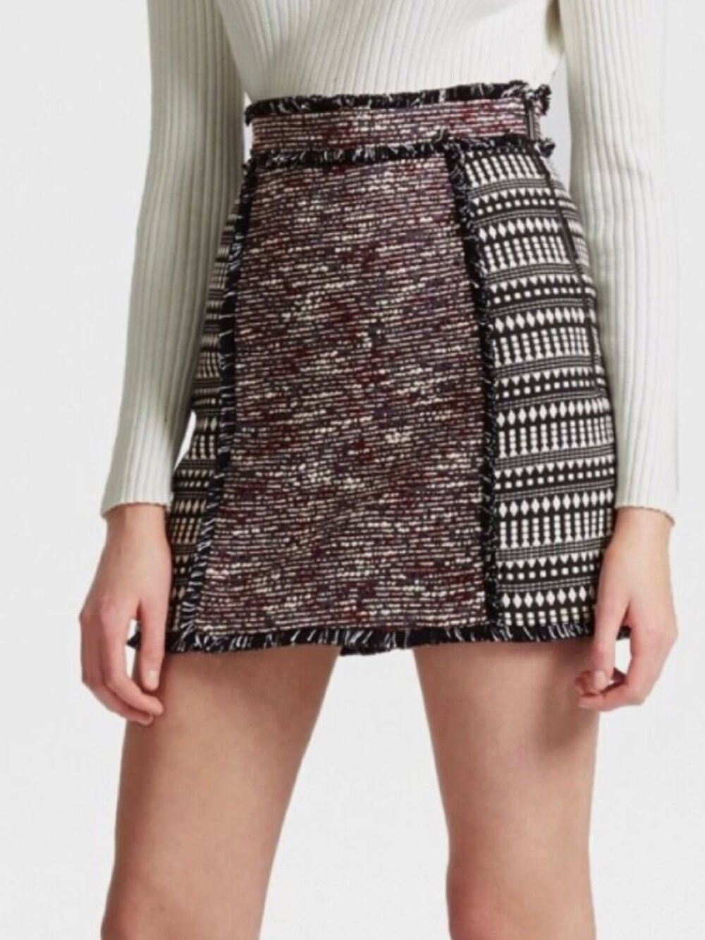 French Connection Tweed Mini Skirt